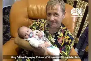 Oleg Zubkov with his grandson